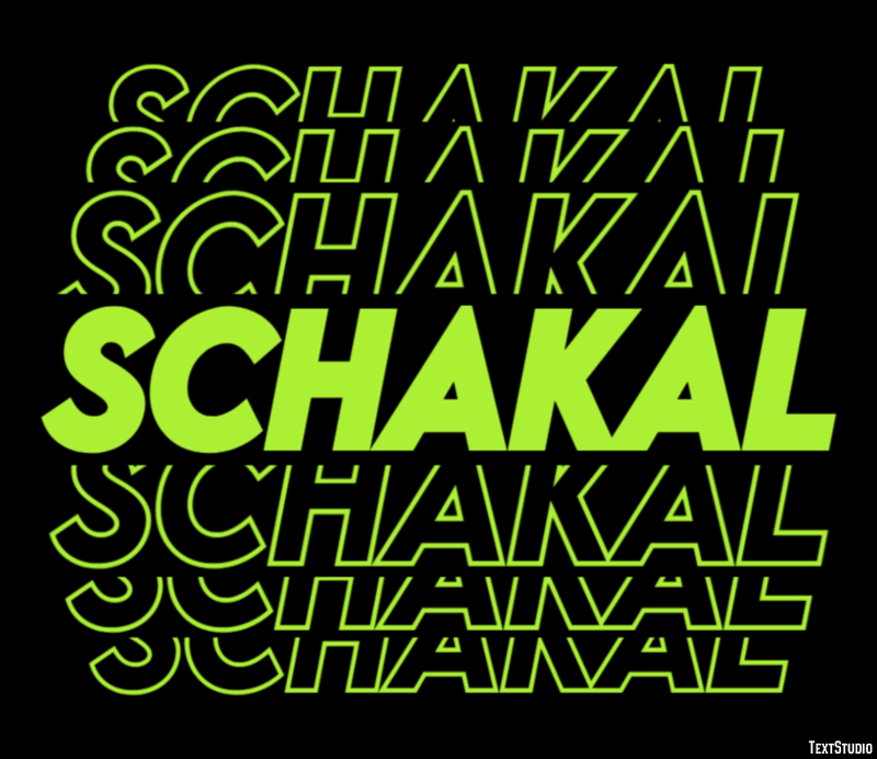 Schakal Effet de texte