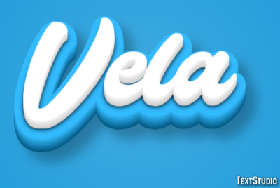 Vela Efeito do texto