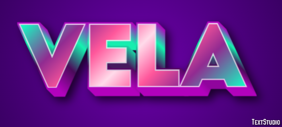 Vela Efeito do texto