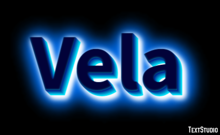 Vela Efeito do texto