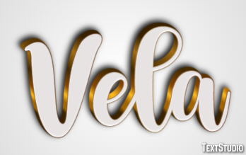 Vela Efeito do texto