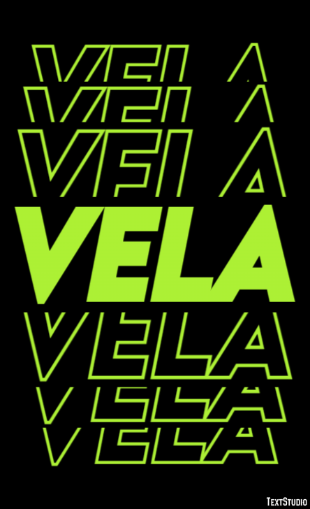 Vela Efeito do texto