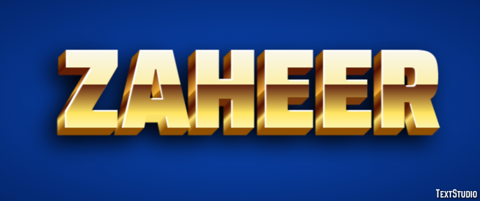 Zaheer Texteffekt