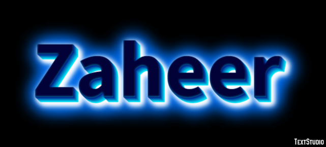 Zaheer Texteffekt