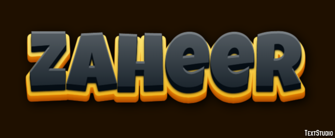 Zaheer Texteffekt