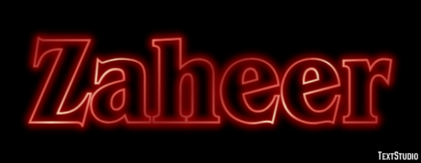 Zaheer Text Effect
