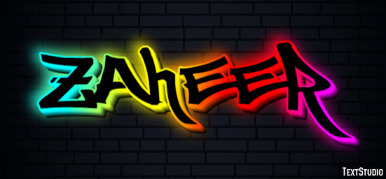 Zaheer Texteffekt