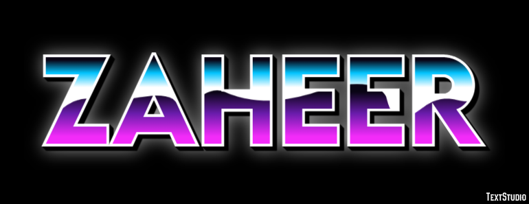 Zaheer Text Effect