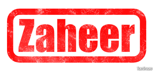 Zaheer Text Effect