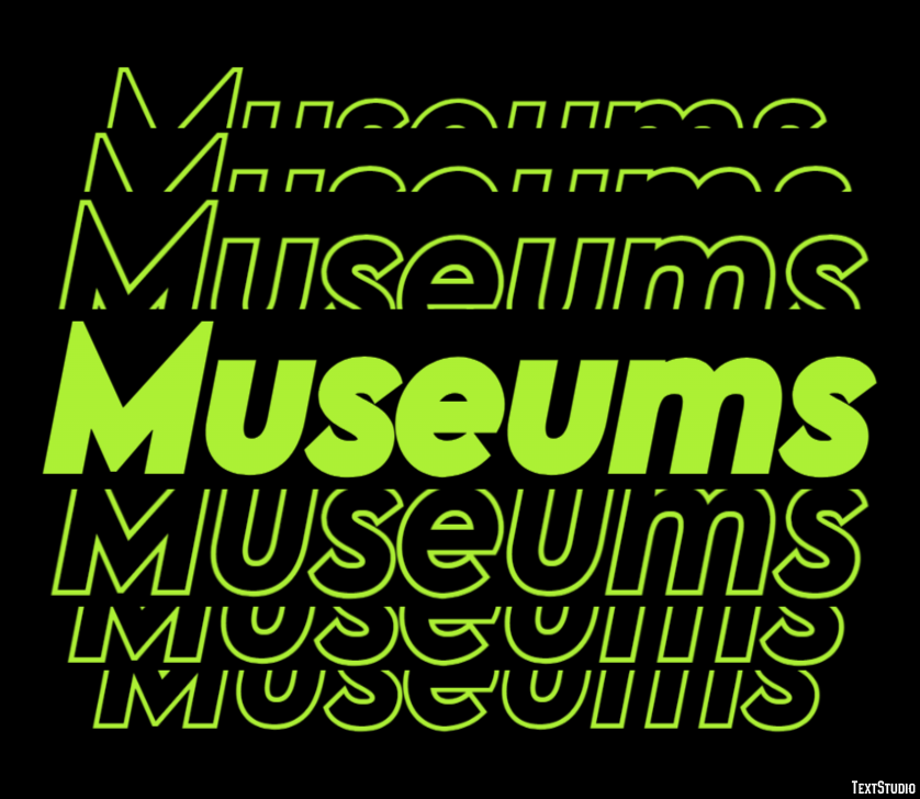 Museums Tekst Effect