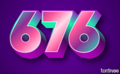 676 Text Effect