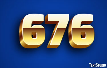 676 Text Effect