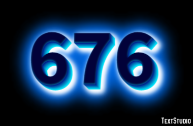 676 Text Effect