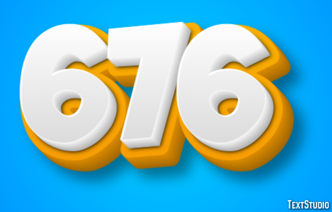 676 Text Effect