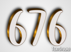676 Text Effect