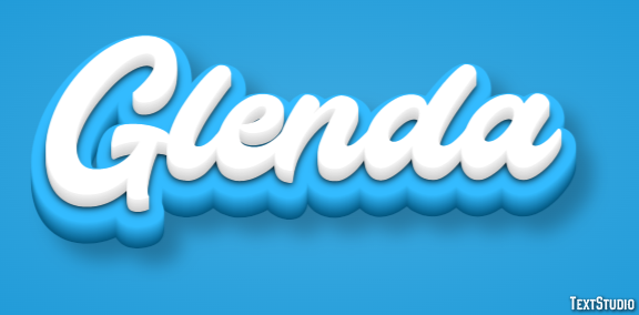 Glenda Effet de texte