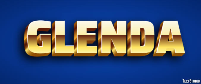 Glenda Effet de texte