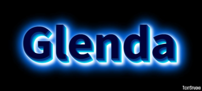 Glenda Effet de texte