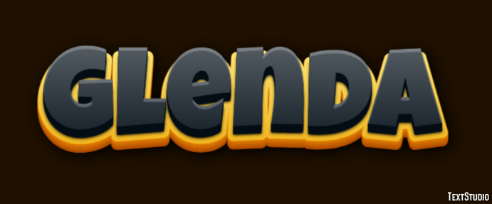 Glenda Effet de texte
