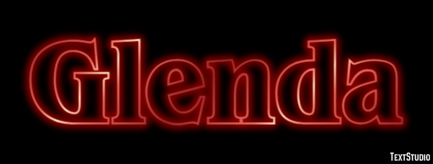 Glenda Effet de texte