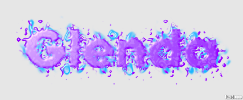 Glenda Effet de texte