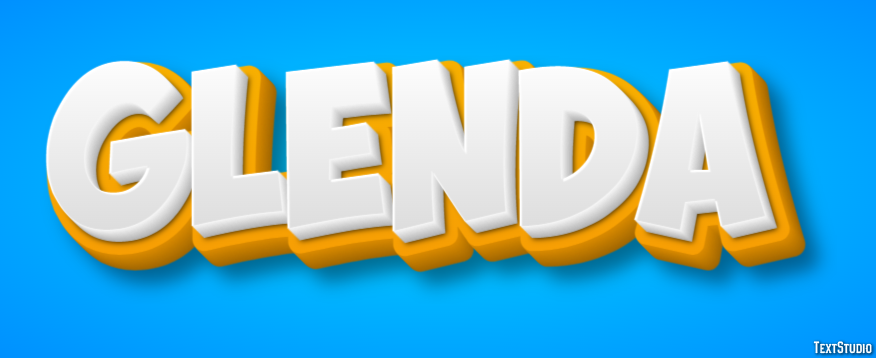Glenda Effet de texte