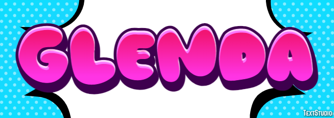 Glenda Effet de texte