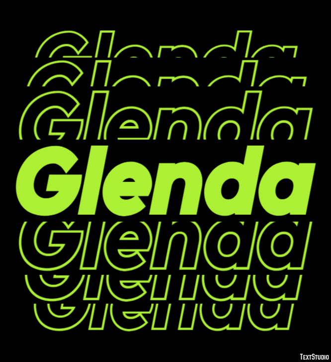 Glenda Text Effect