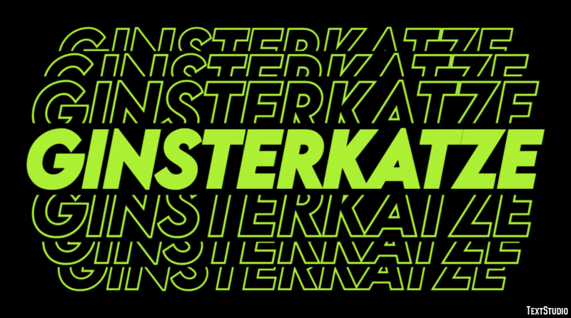 Ginsterkatze Efekt tekstowy