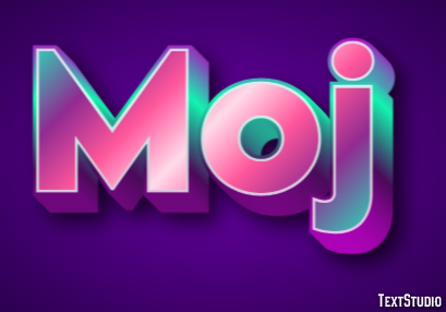 Moj Эффект текста