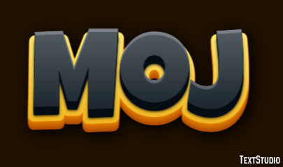 Moj Text effect