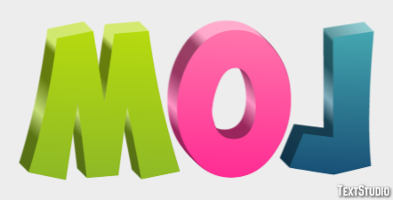 Moj Эффект текста