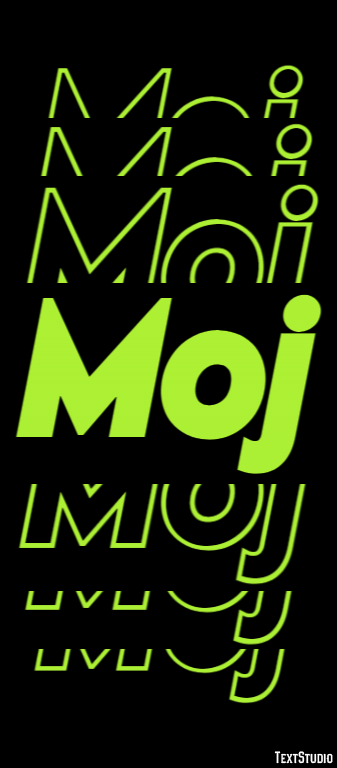 Moj Эффект текста