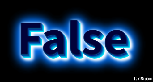 False Text Effect