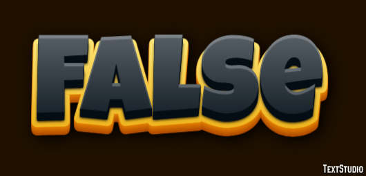 False Text Effect