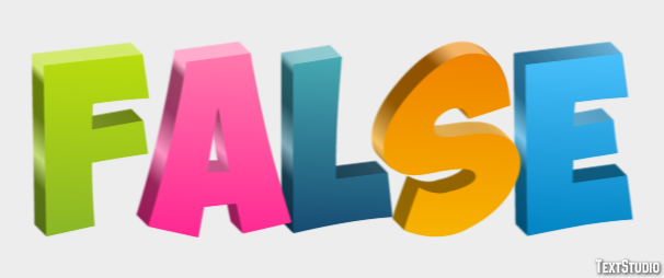 False Text Effect