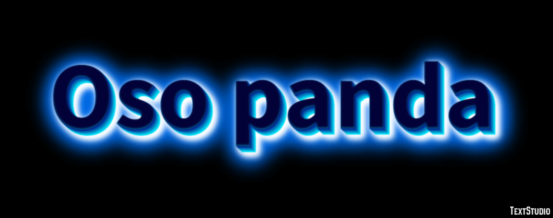 Oso panda Tekst Effect