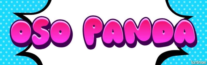 Oso panda Effet de Texte