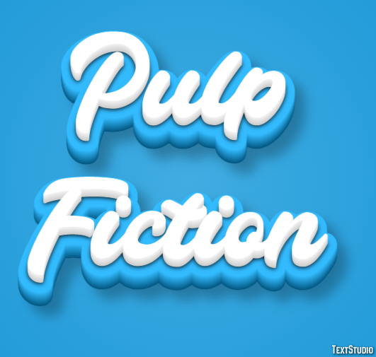 Pulp Fiction Эффект текста