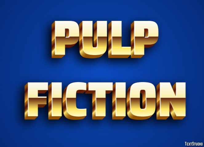 Pulp Fiction Text Effect