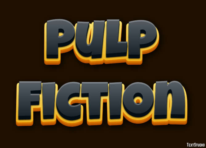 Pulp Fiction Text Effect