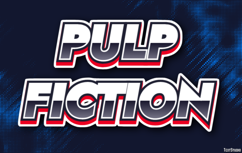 Pulp Fiction Text Effect