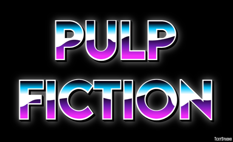 Pulp Fiction Text Effect