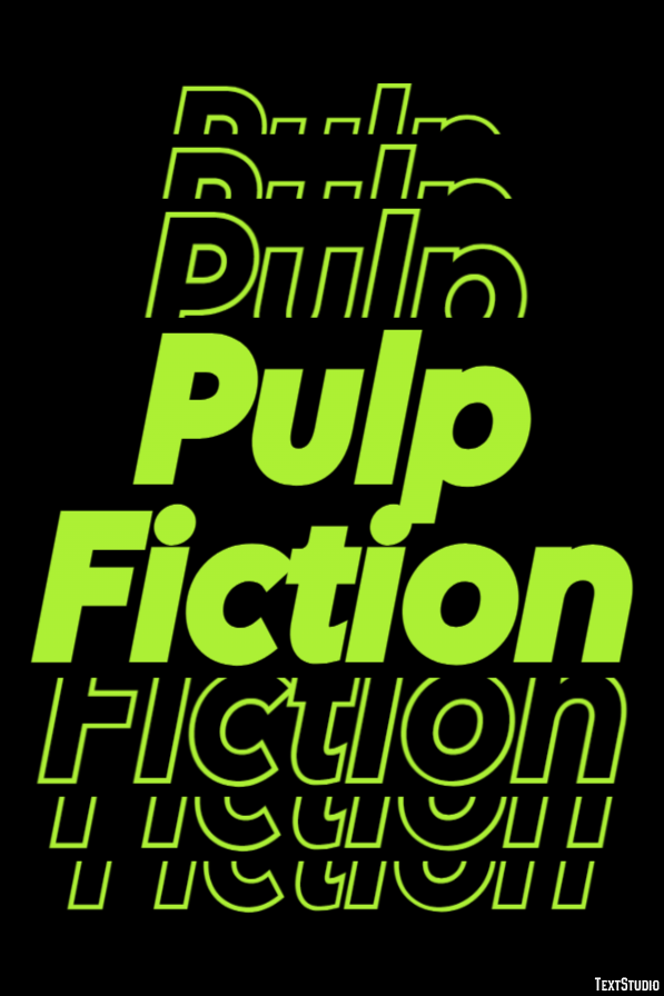 Pulp Fiction Text Effect