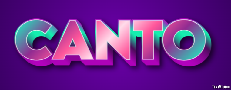 Canto Efeito de texto