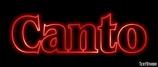 Canto Efeito de texto