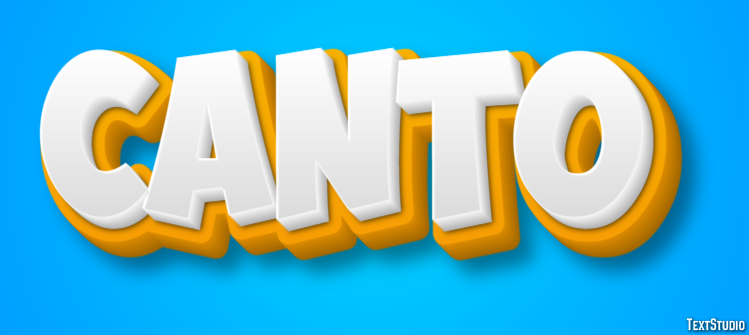 Canto Efeito de texto