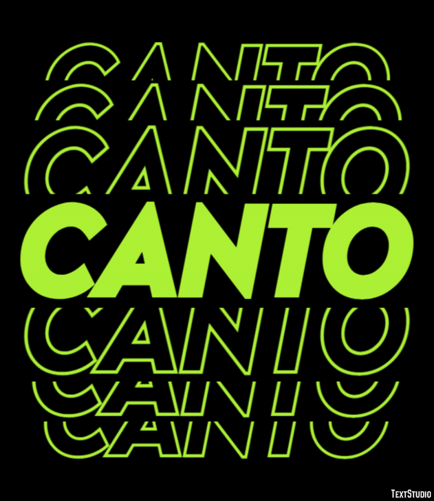 Canto Efeito de texto