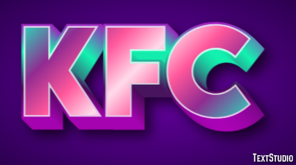 KFC テキスト効果