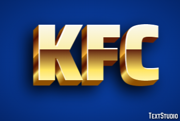 KFC テキスト効果